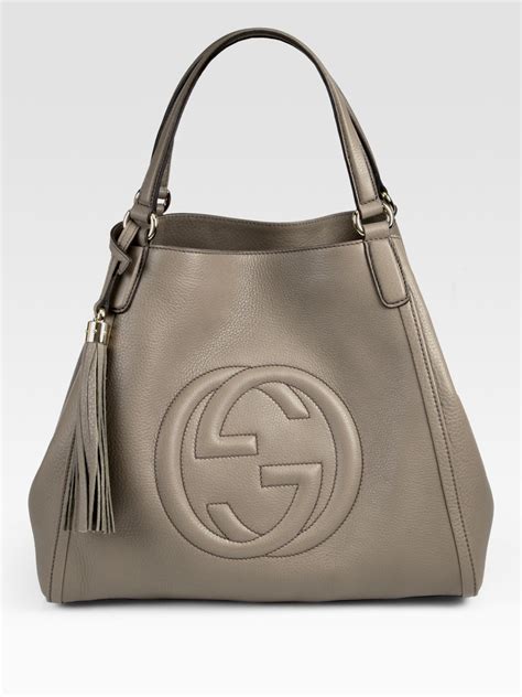 gucci soho grey|Gucci soho hobo mini.